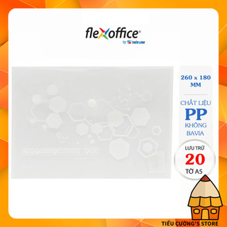 Bìa nút a5 thiên long flexoffice fo-cbf06 - trong suốt