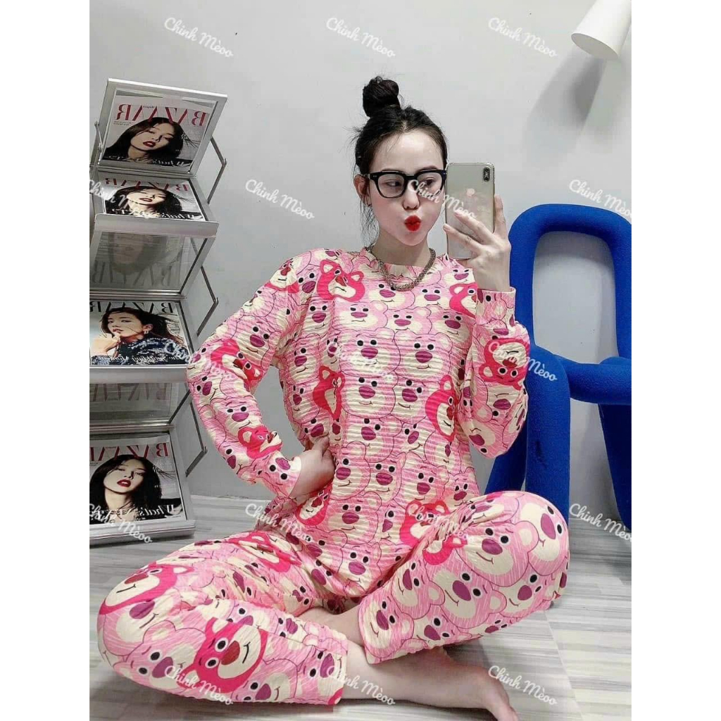 SET BỘ TAY DÀI HOẠT HÌNH NHIỀU MÀU SIÊU DẼ THƯƠNG CÓ BIGSIZE