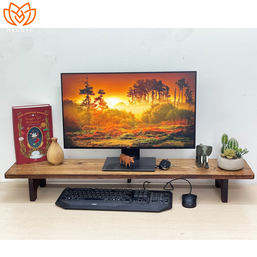 Kệ gỗ kê màn hình máy tính, Kệ gỗ kê màn hình máy tính MegoVN-02