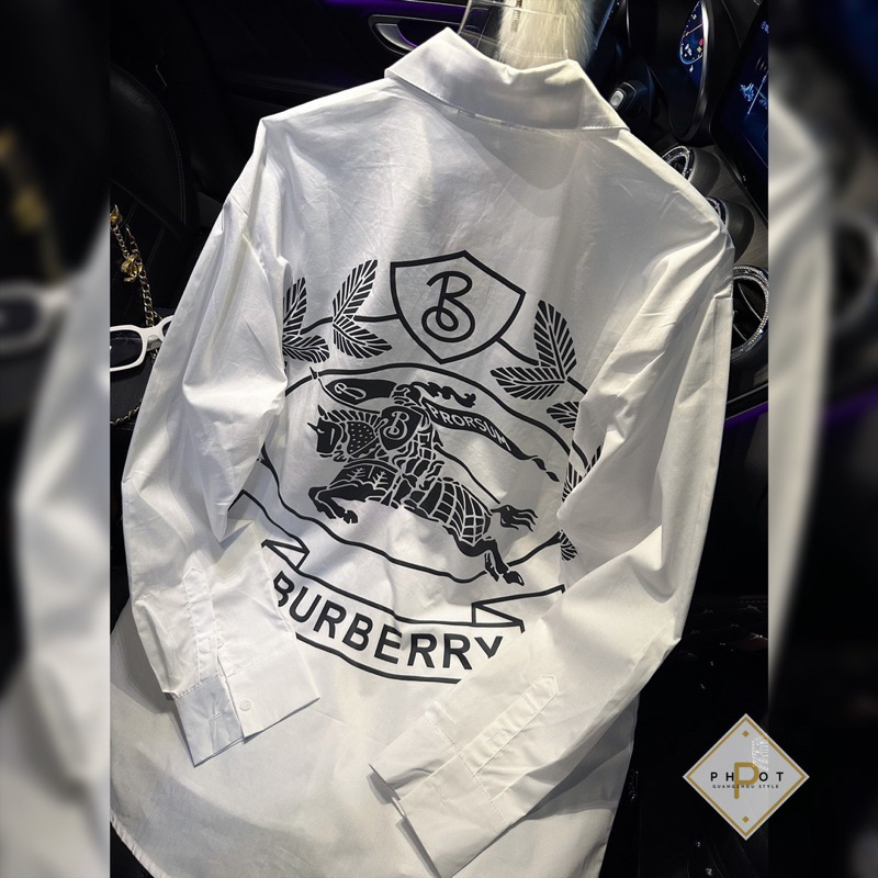 Áo Sơmi B.B.R Hoạ Tiết Lưng QC L1