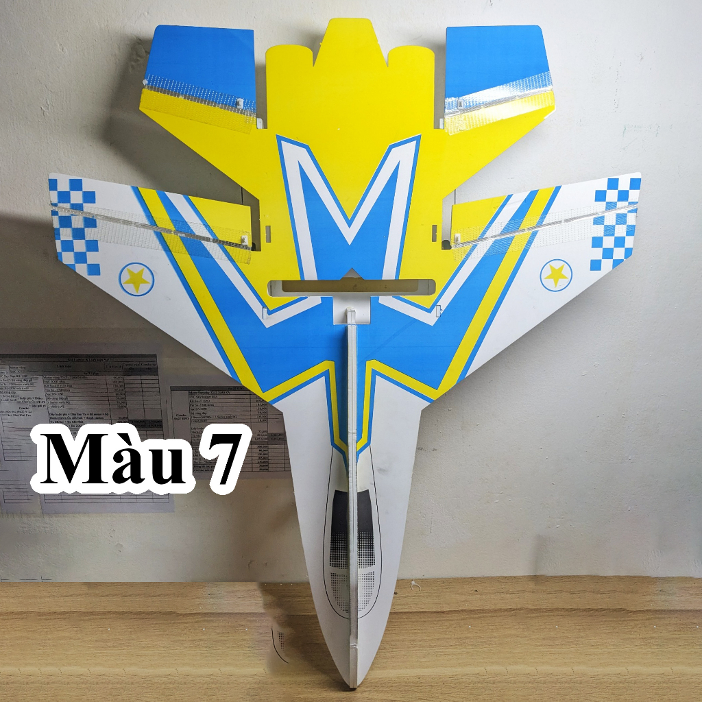 KIT Su27 Flat xốp dẻo Mpp bao đập. Dài 90cm sải 73cm. Có video hướng dẫn ráp chi tiết