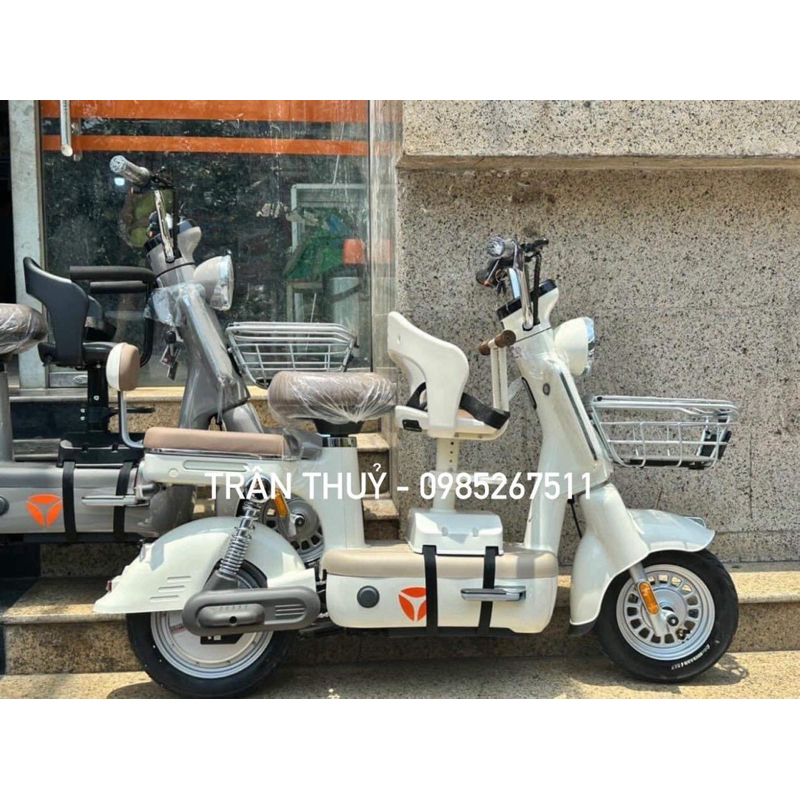 XE ĐẠP ĐIỆN YEDEA - Hàng chuẩn chính hãng - tặng kèm ghế bé chính hãng