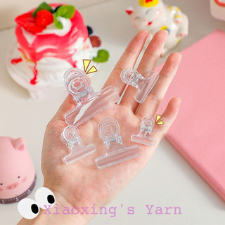 Kẹp giấy trong suốt bằng acrylic, kẹp hồ sơ paper clip đa năng tiện dụng || Xiaoxingyarn