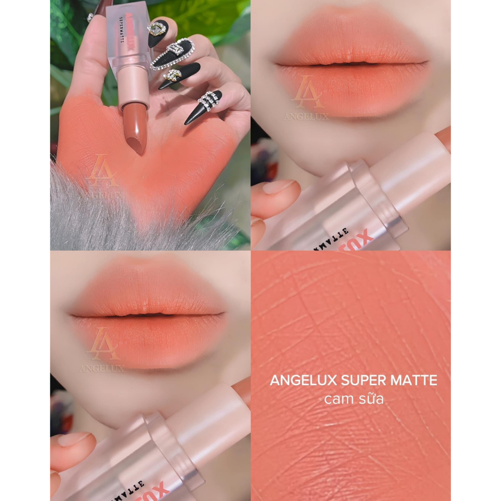 Son Thỏi, Sáp Mịn Lì ANGELUX 2023 Lip Color_Matte 3.5g