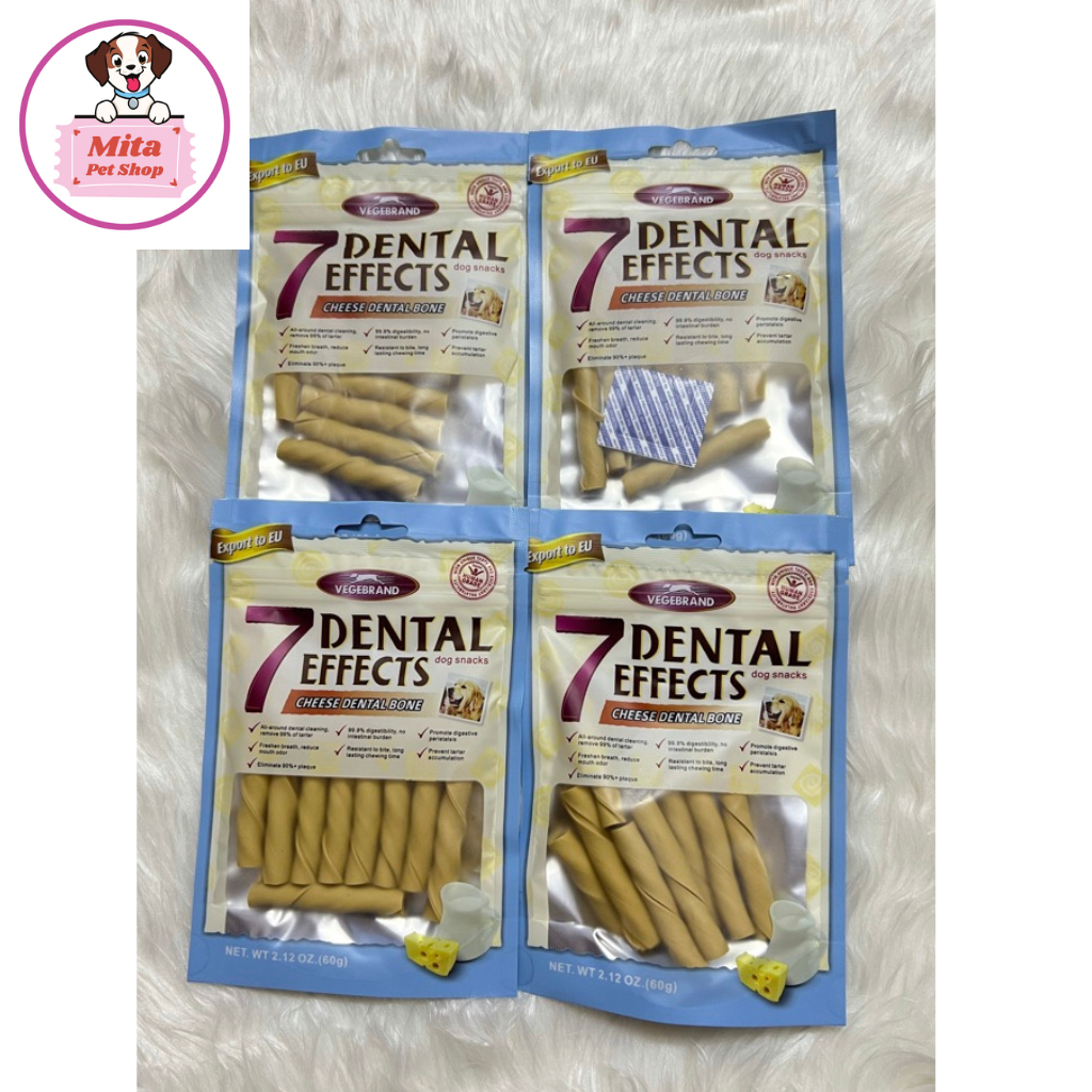 Xương Gặm 7 Dental Effects Snack Sạch Răng Cho Chó 70g-100g-160g