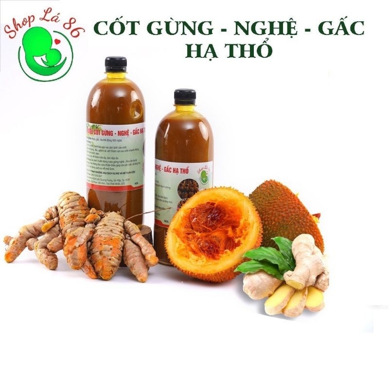 Cốt Gừng Nghệ Gấc Hạ Thổ Cốt Nghệ Gấc Hạ Thổ Làm Đẹp Da Body Giảm Thâm Nách Mông Bẹn Sau Sinh.