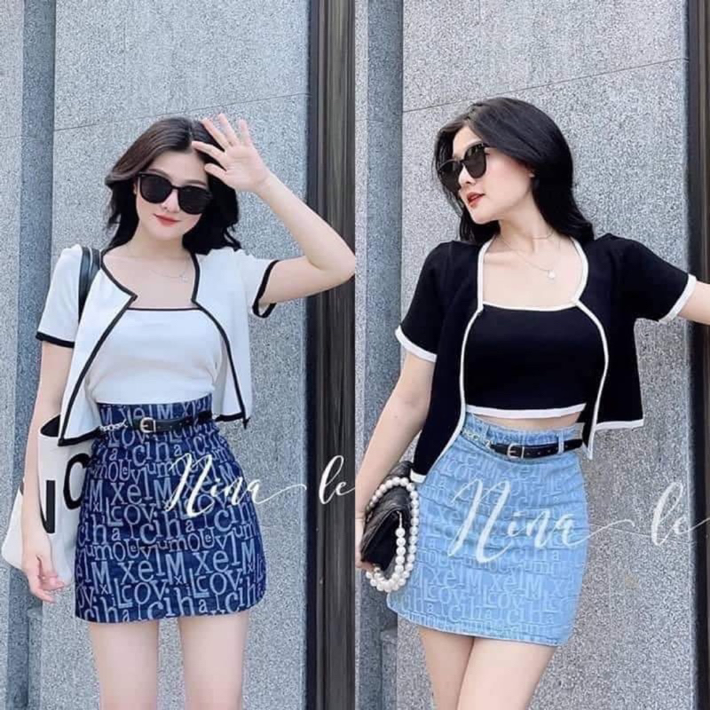 Set Áo 2 Món Croptop 55-95kg ( Big Size Huỳnh Ngọc )