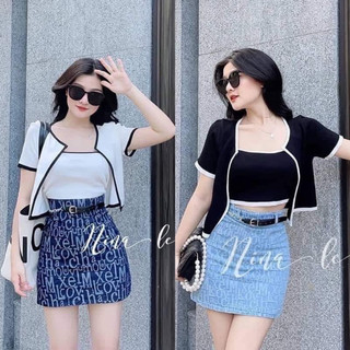 Big size set áo 2 món croptop 55-95kg