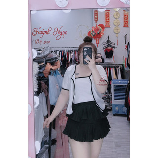 Set Áo 2 Món Croptop 55-95kg ( Big Size Huỳnh Ngọc )