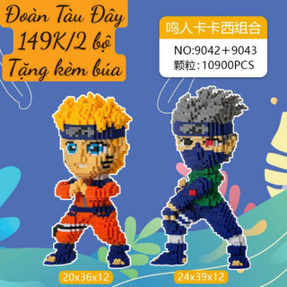 149k Combo 2 bộ lắp ráp Naruto và Kakashi cỡ  lớn, giá tốt ưu đãi , xếp hình  giá rẻ, đồ chơi lắp ghép, xếp hình đẹp
