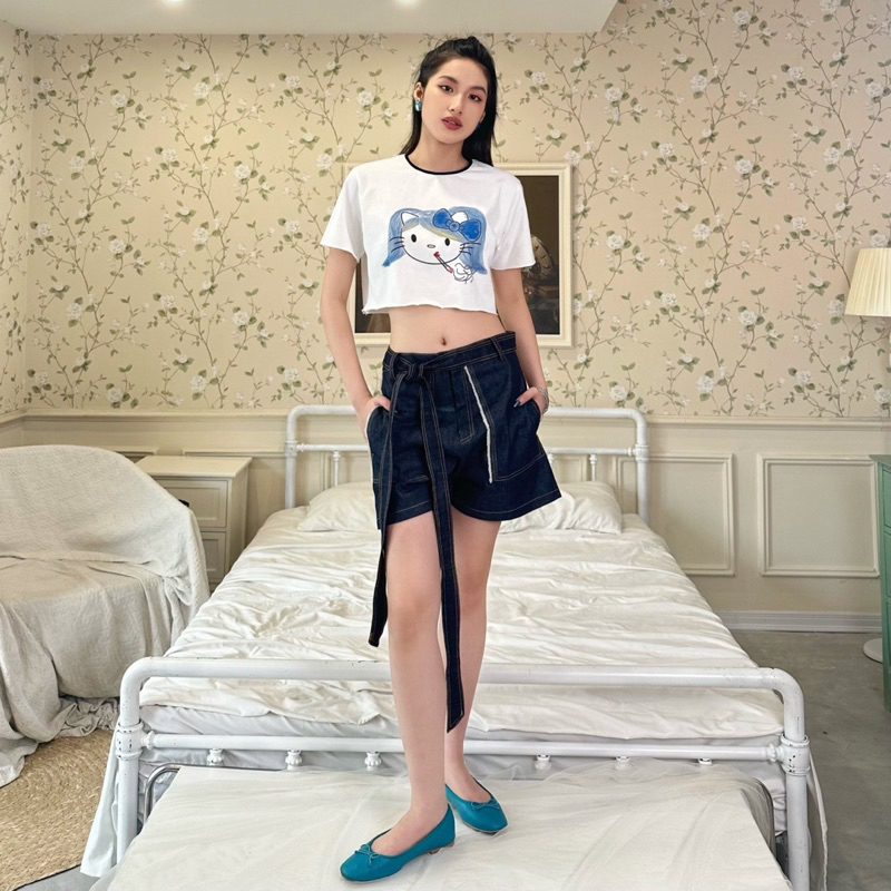 ÁO CON MÈO CROPTOP