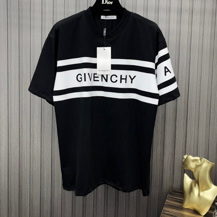 Áo Phông Nam Nữ G.i.v.e.n.c.h.y Phối Kẻ Ngang Viền Tay Cực Chất - Áo Thun Nam Nữ GVC Siêu Hot Độc Đáo Phối Siêu Đẹp