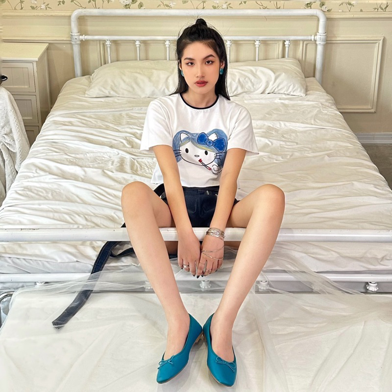 ÁO CON MÈO CROPTOP