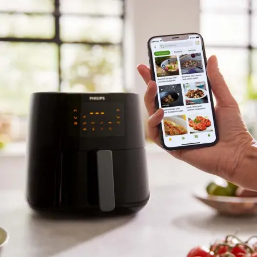 Nồi Chiên Không Dầu Philips HD9280/90, Kết Nối Wifi - 6.2Lit/2000W, Bảo Hành Chính Hãng 2 Năm