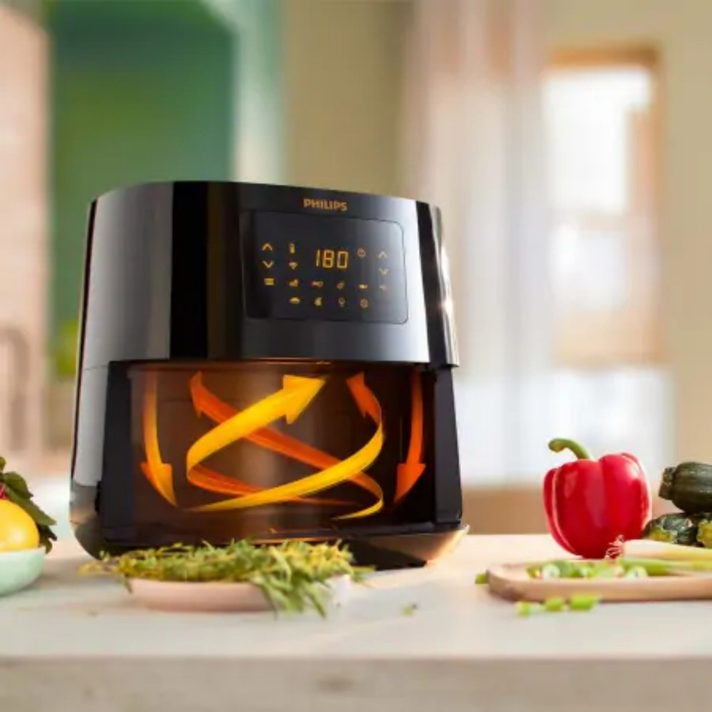 Nồi Chiên Không Dầu Philips HD9280/90, Kết Nối Wifi - 6.2Lit/2000W, Bảo Hành Chính Hãng 2 Năm