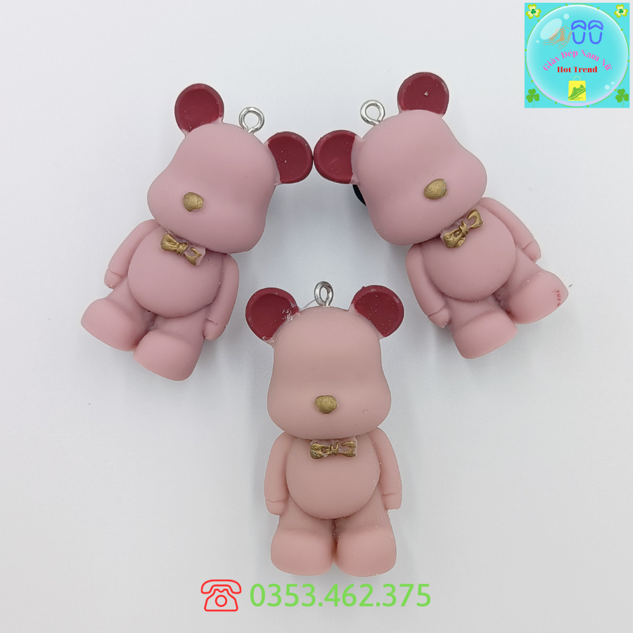 Gấu Bear X Sticker, Charm, Jibbitz DIY Phụ Kiện Trang Trí Giày Dép Cross Sục Siêu Xinh Sẵn Nút Gắn Trang Trí Dép Crocs