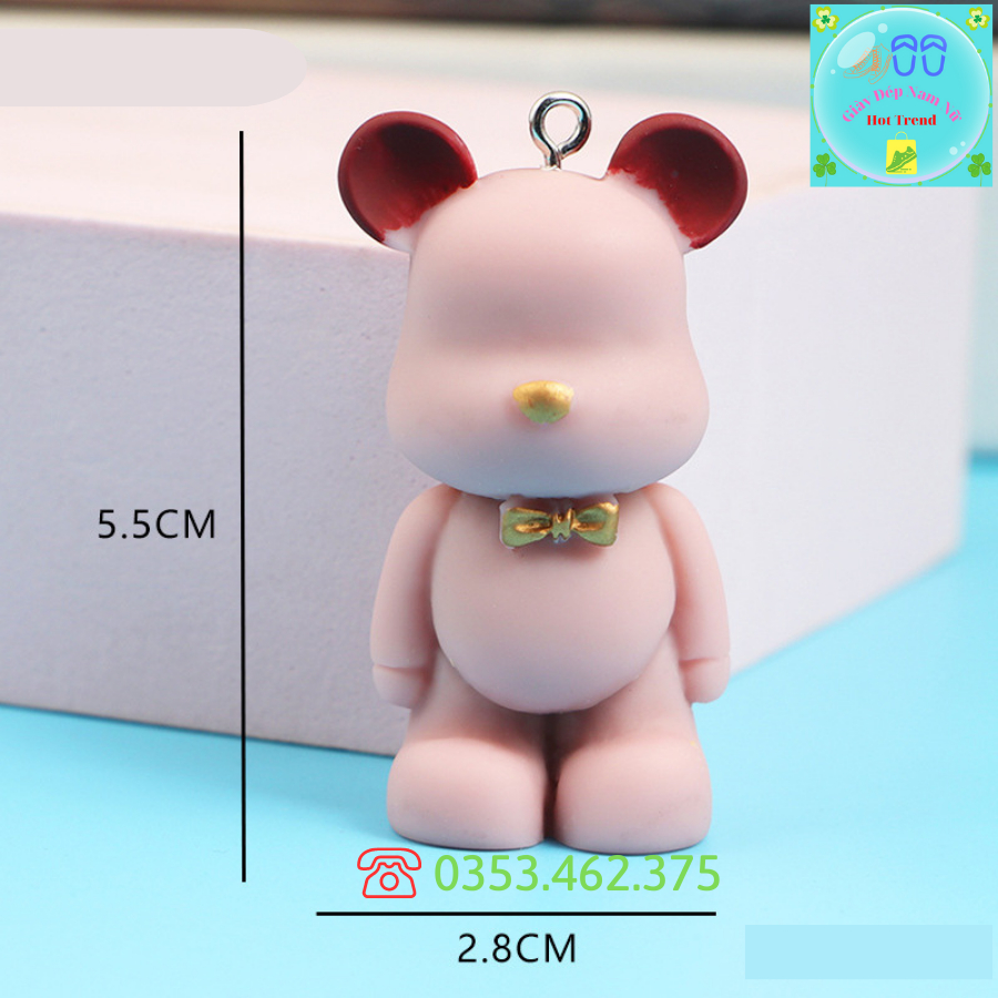 Gấu Bear X Sticker, Charm, Jibbitz DIY Phụ Kiện Trang Trí Giày Dép Cross Sục Siêu Xinh Sẵn Nút Gắn Trang Trí Dép Crocs