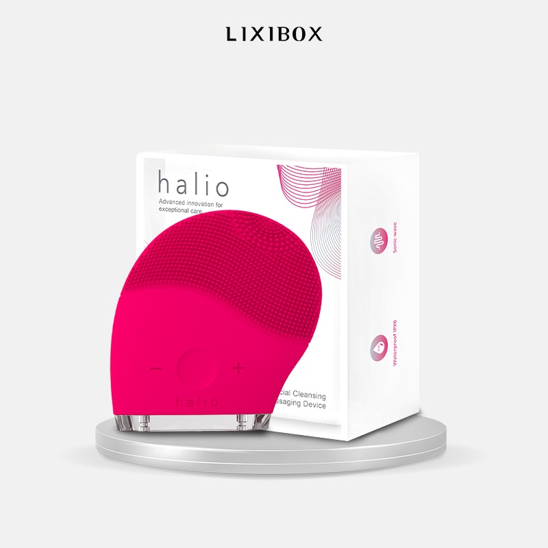 [HB Topup Gift] Máy Rửa Mặt Halio Facial Cleansing & Massaging Device - Hot Pink