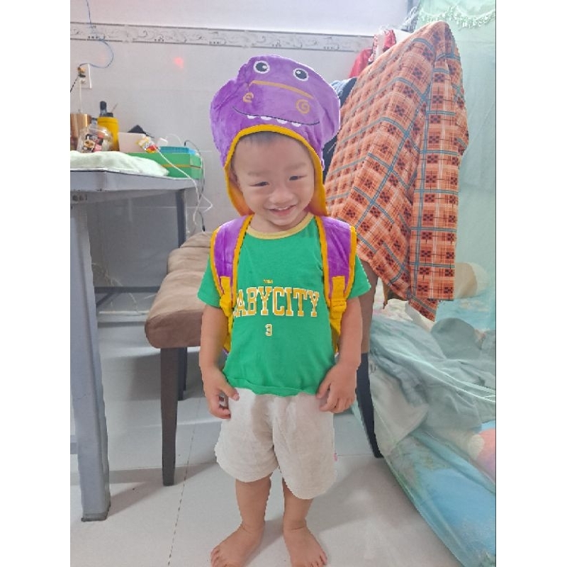 Balo khủng long mino có nón. HKM Pediasure