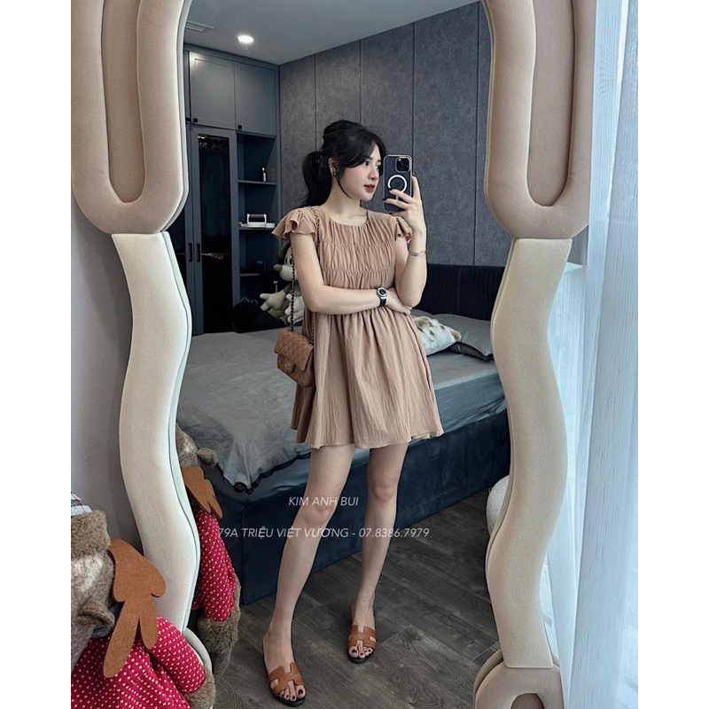 Váy nâu Babydoll Kim Anh Bùi