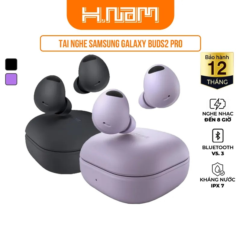 Tai nghe Bluetooth Samsung Galaxy Buds2 Pro Âm Thanh Vòm 360 độ Nguyên Seal Bảo Hành 12 Tháng - 24664