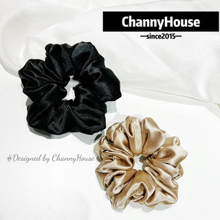 Buộc/cột tóc/scrunchie mpb lụa satin bóng cao cấp dày dặn SẴN 3 MÀU [ CHANNYHOUSE]