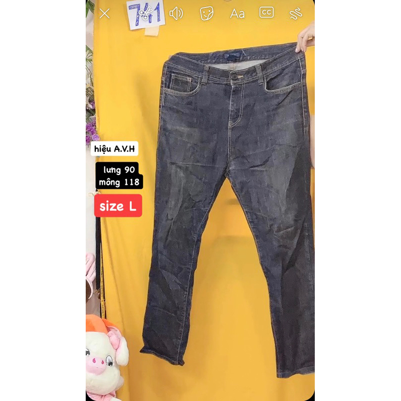 quần jean hiệu size L.S741