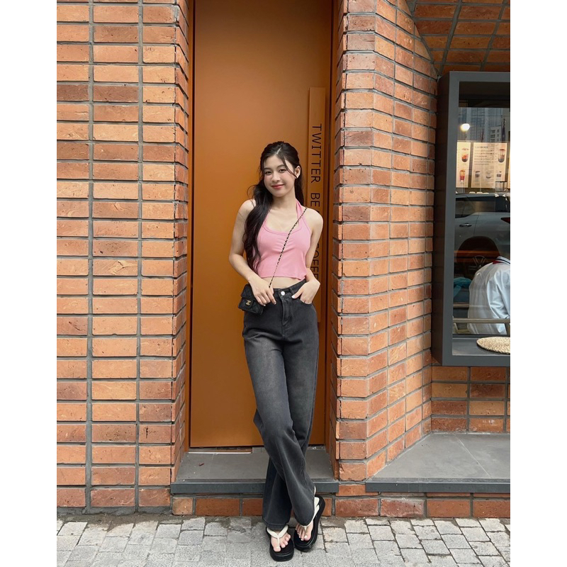 Jeans đen túi rách 5274