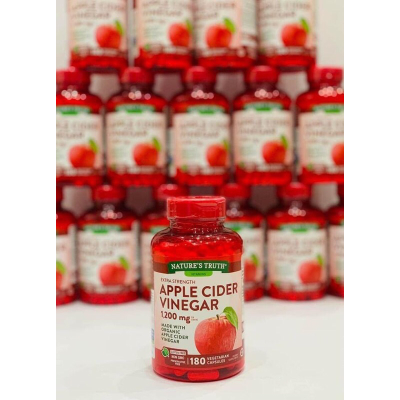 Viên giấm táo giảm cân Apple Cider Vinegar 1200mg 180 viên Mỹ
