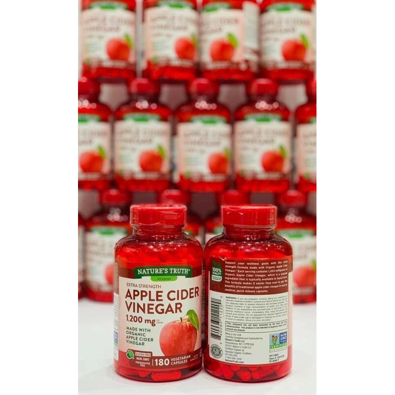 Viên giấm táo giảm cân Apple Cider Vinegar 1200mg 180 viên Mỹ