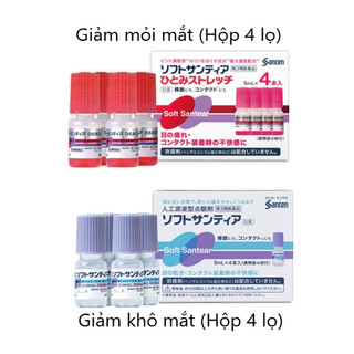 Nhỏ Mắt Phục Hồi Thị Lực Santen Soft Santear ?Nhật Bản - Nước nhỏ mắt nhân tạo nội địa Nhật