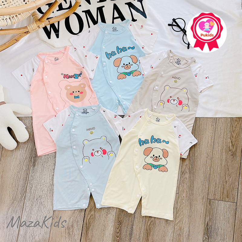 Bộ bodysuit cho bé trai bé gái chất vải pettit mềm mịn mát lạnh co giãn 4 chiều _ BD72