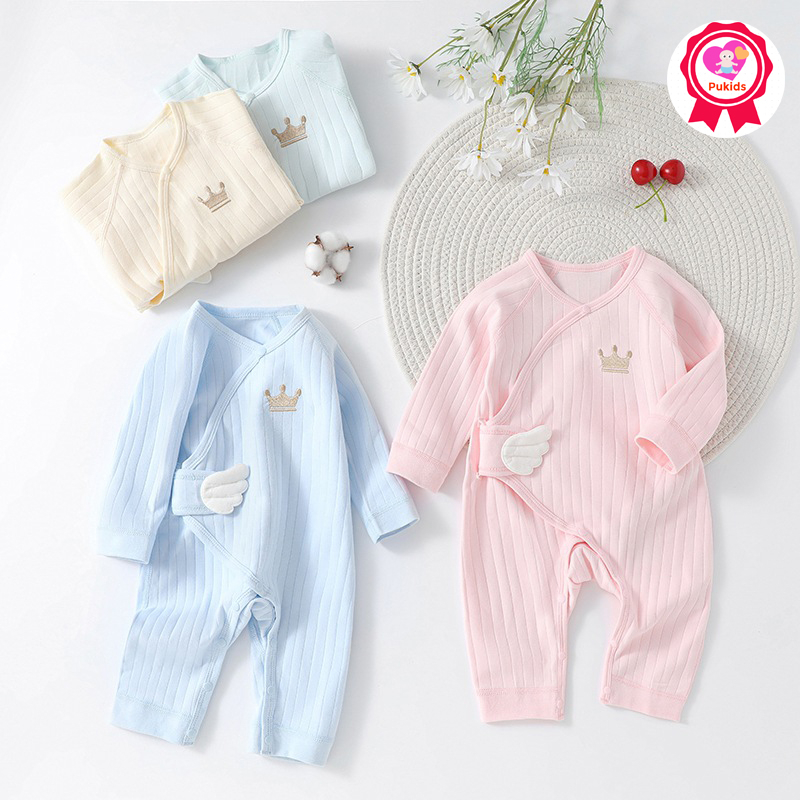 Body dài tay cho bé trai, bé gái, bodysuit liền thân 100% cotton, hàng xuất Hàn _ BD73