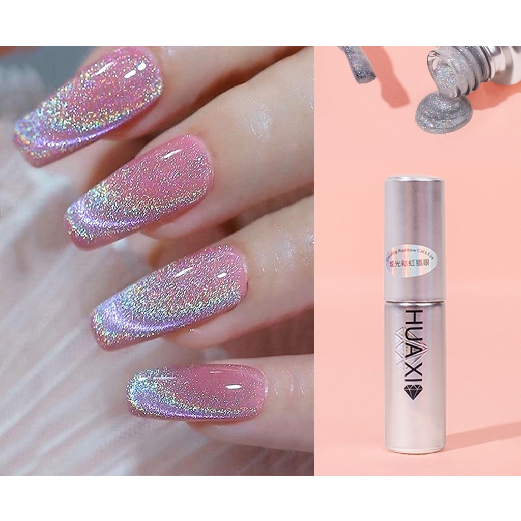Top mắt mèo kim cương Huaxi 9D - Sơn gel mắt mèo kim cương lấp lánh