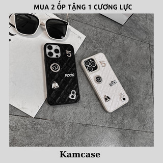 Ốp lưng iphone da trám tag 5 rock cho 14promax 13 12 11promax xsmax 7plus