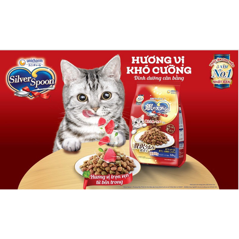 Hạt Silver Spoon cao cấp cho mèo