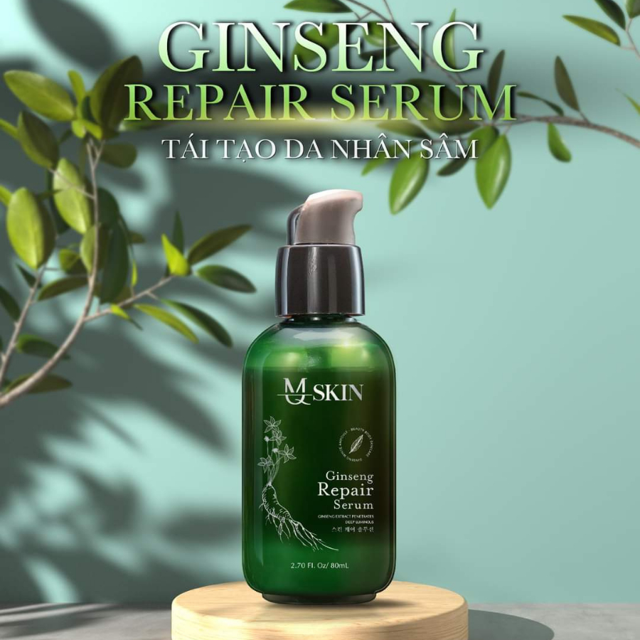 Serum tái tạo da nhân sâm MQ SKIN giảm mụn sẹo nám tàn nhang - Ginseng Repair Serum pet 80ml