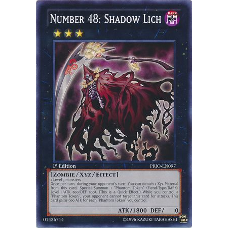 Thẻ bài Yugioh - TCG - Number 48: Shadow Lich / PRIO-EN097 '