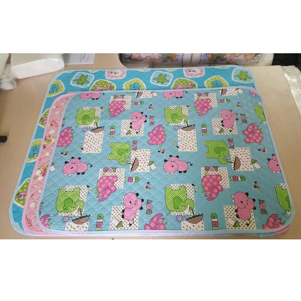 Chiếu nhựa chống thấm loại to 55 x 70cm cho bé sơ sinh BQSHOP