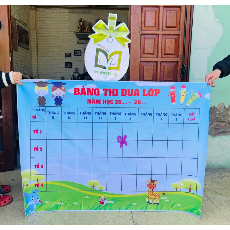 Bảng thi đua in bạt Khổ A0