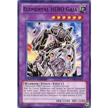 Thẻ bài Yugioh - TCG - Elemental Hero Gaia / CT08-EN011 '