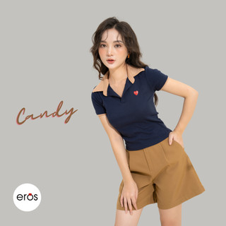 Quần Shorts Vải Cạp Cao Hack Dáng phong cách Ulzzang erosbyblink TK276