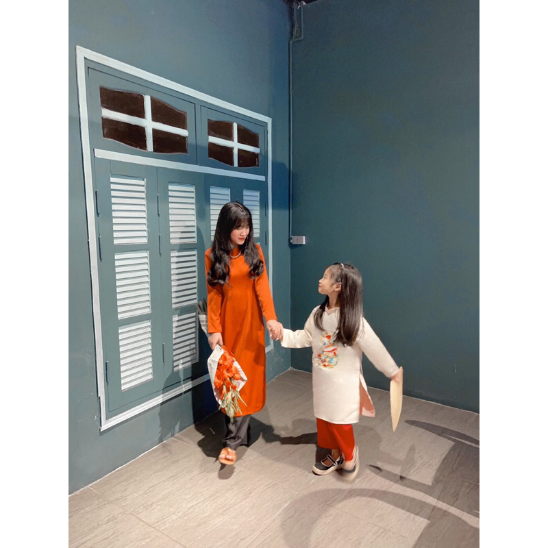 Pass set áo dài cam 🍊