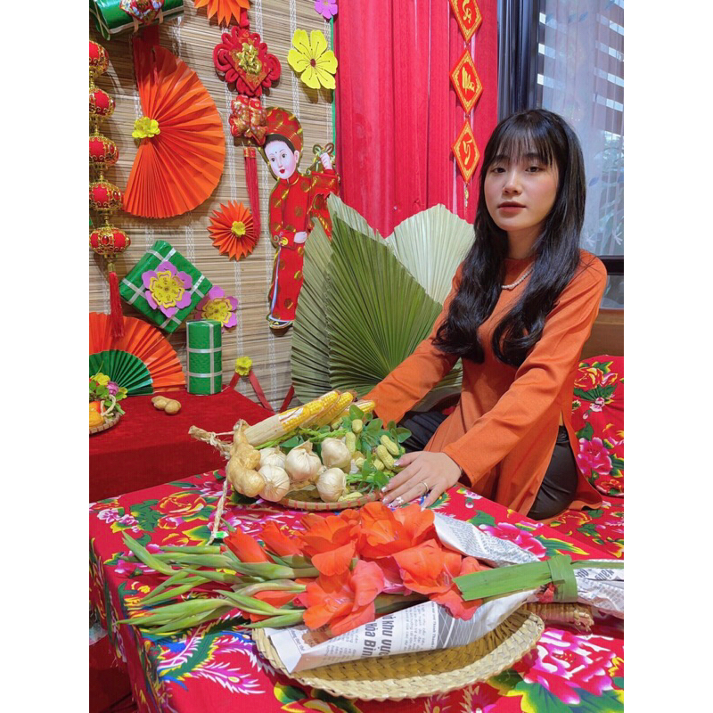 Pass set áo dài cam 🍊