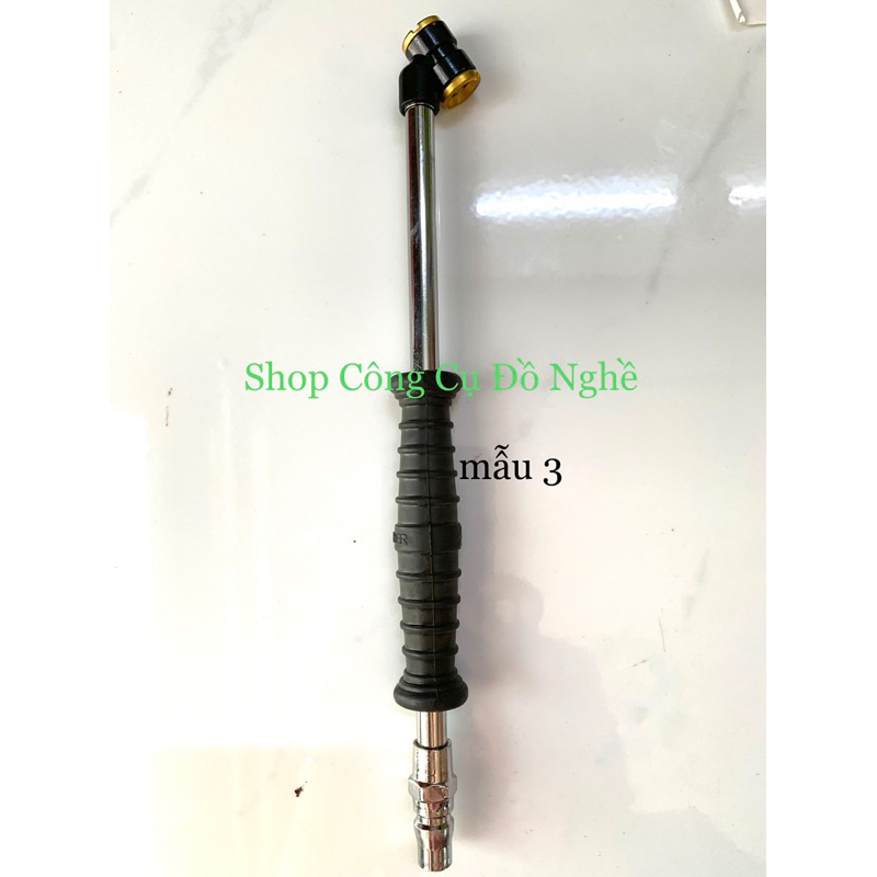 Đầu bơm hơi lốp xe máy, xe hơi ngắn dài 2 đầu