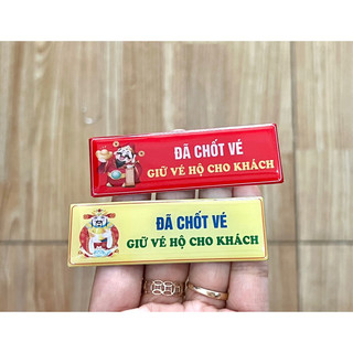 Bảng tên nhân viên thần tài - đại lý vé số - in cố định