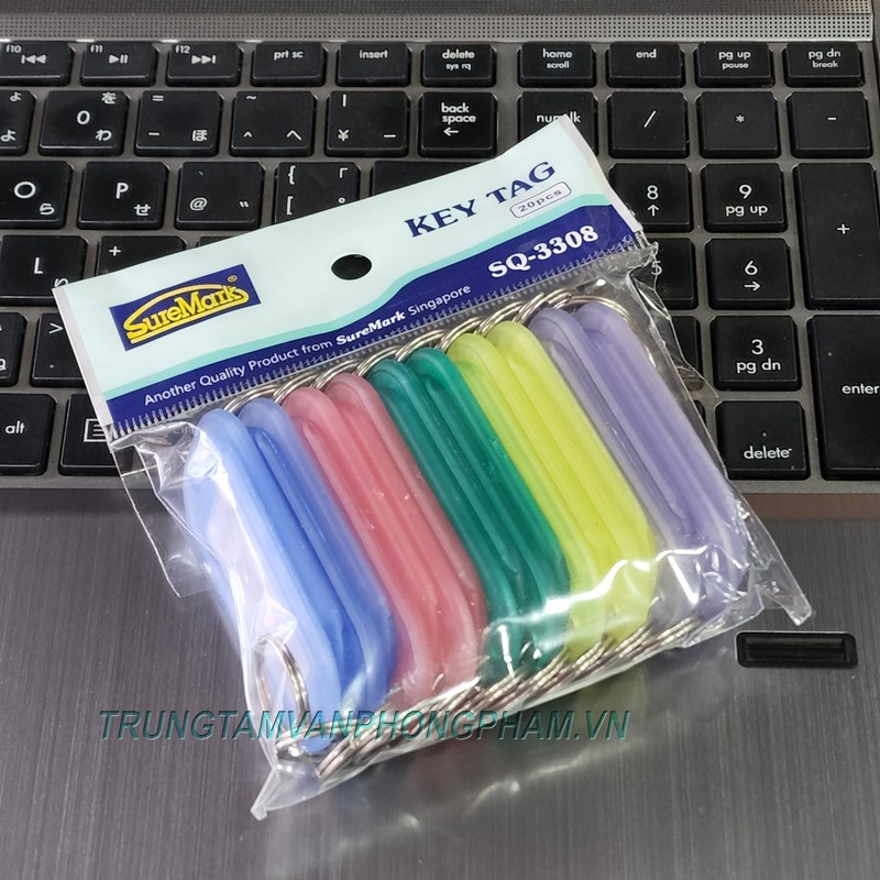 Móc chìa khóa SQ-3308 Key Tag - thẻ chìa dùng ghi chú, đánh dấu số chìa khóa, hành lý