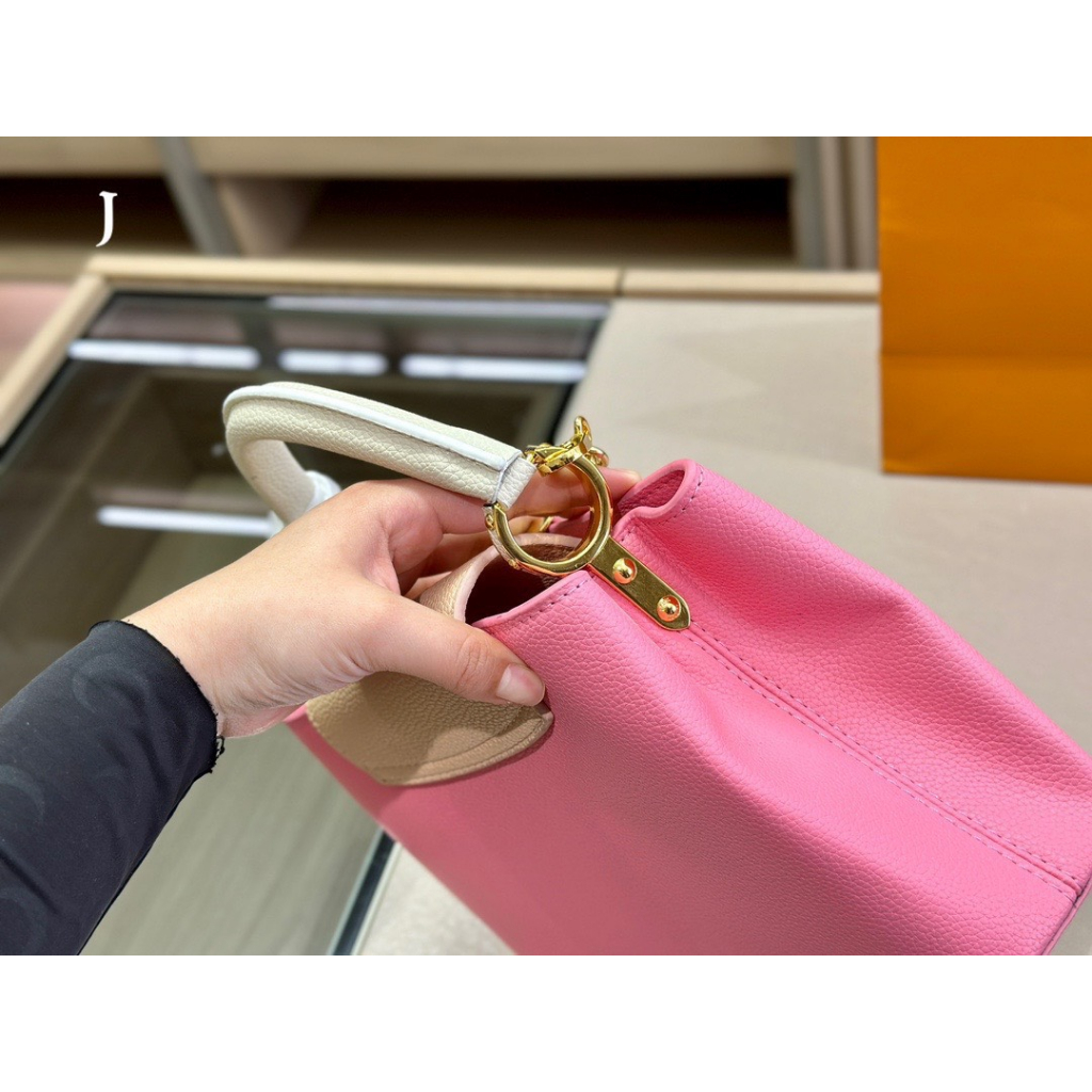 TÚI LV CAPU ROSE SZ27 DA THẬT