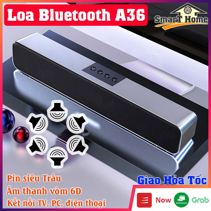 Loa Bluetooth A36 Cao Cấp Siêu Bass, Loa A36 Âm Thanh Vòm Có Hỗ Trợ Khe Cắm Thẻ Nhớ - Ngẫu Nhiên