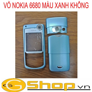 Vỏ nokia 6680 màu xanh không phím